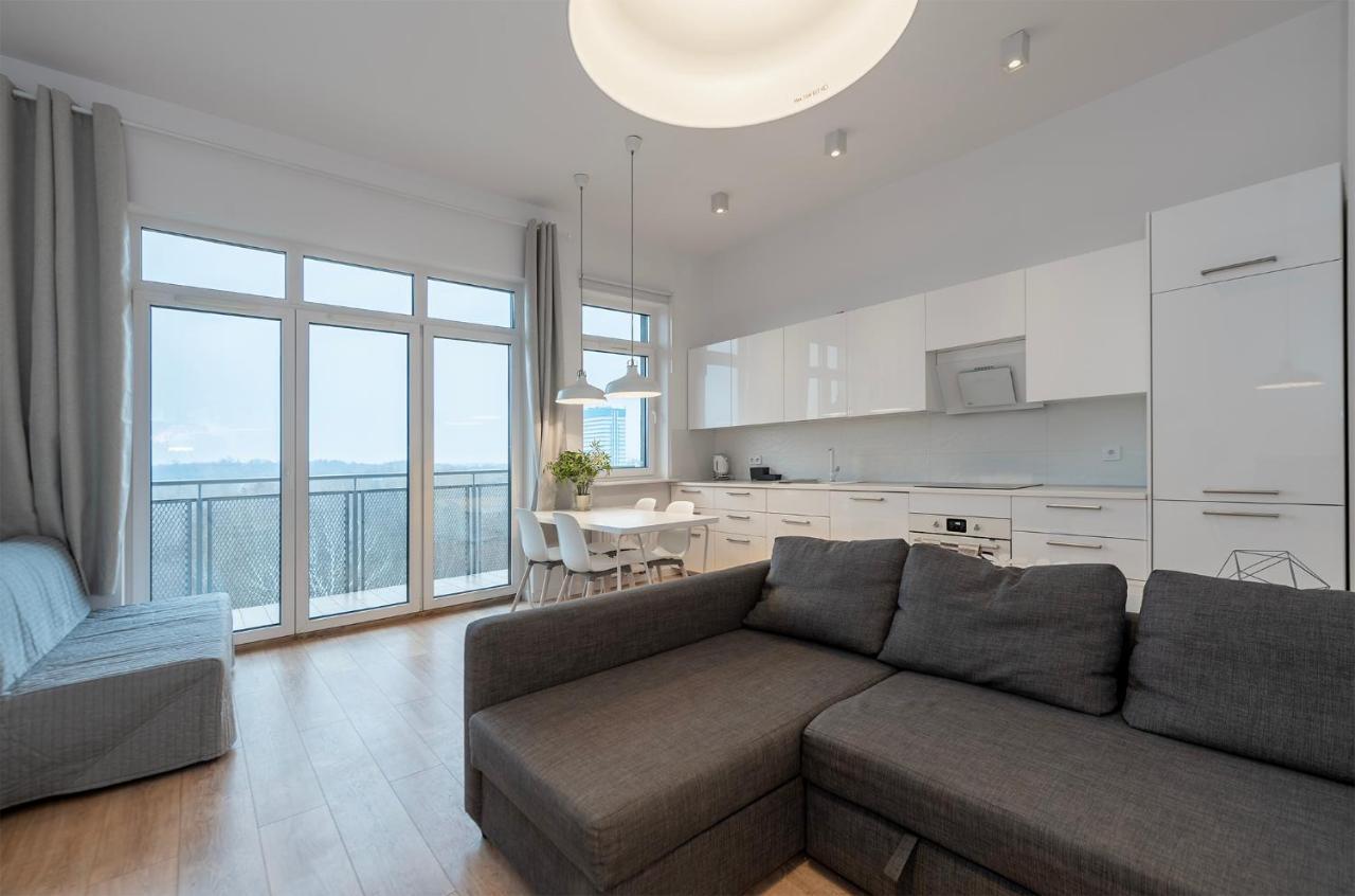 Penthouse With A View Of Lodz & Free Parking Lódź Exterior foto